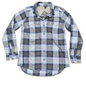 Eddie Bauer Women's Classic Fit Advent Creek Button Shirt Size Small Blue NWT